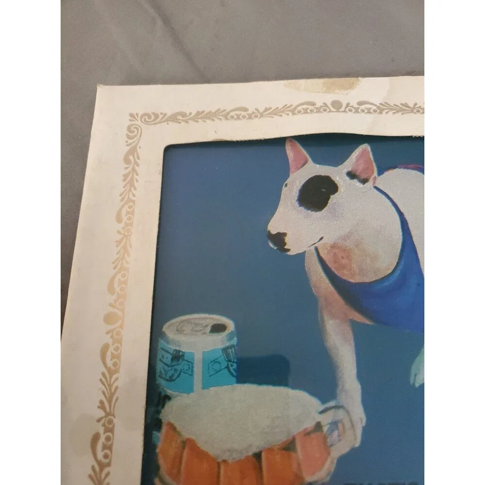 Vtg 1980's Carnival Fair Game Prize Glass Mirror Spud MacKenzie 6